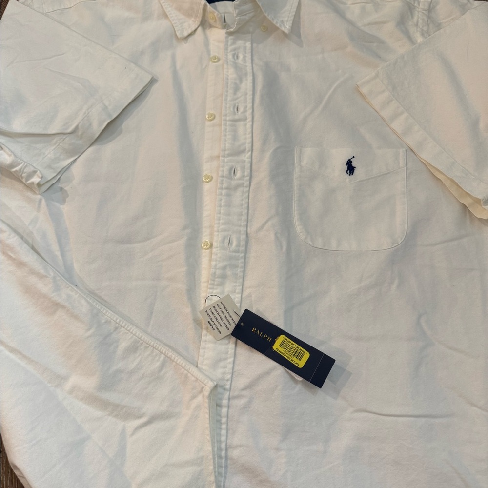 Ralph Lauren Classic White Button Down Shirt